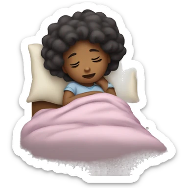 girl trying to sleep sticker