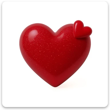 new object, cute and shiny, with a heart accent, no background sticker