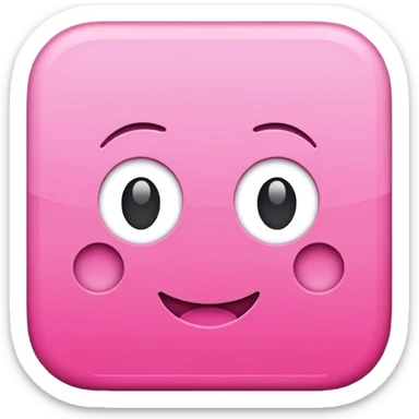 pink simple plan square sticker