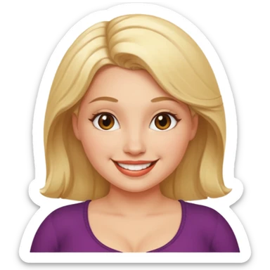 Rubia exuberante sticker