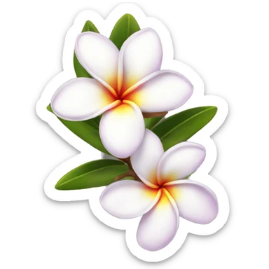 Plumeria sticker