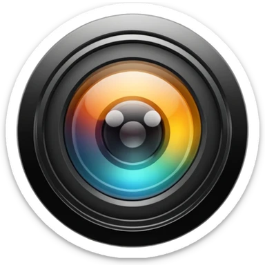 Create an emoji that reflects camera sticker