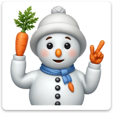 snowman scientist flipping me off sticker