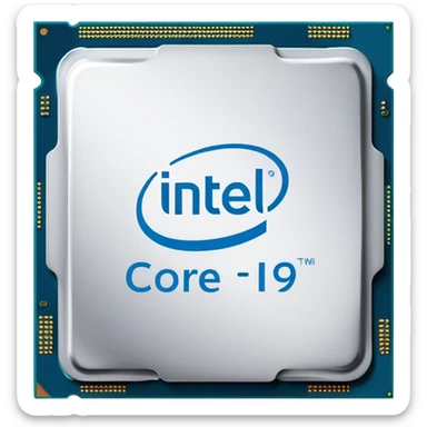 intel core i9 processor sticker