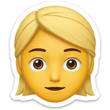 Mavi şapkalı emoji sticker