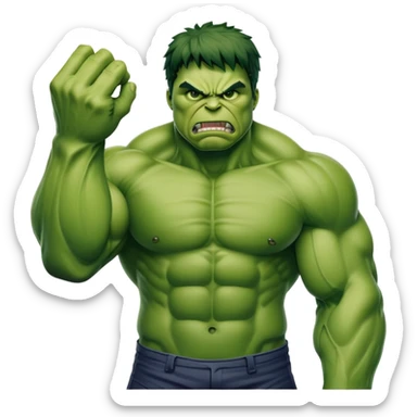 boo hulk sticker