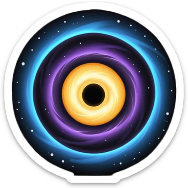 Black hole sticker