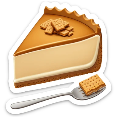 slice of biscoff cheesecake sticker