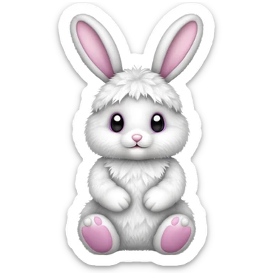 Easter Bunny costume sticker