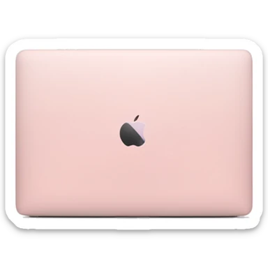 light pink MacBook Pro  sticker