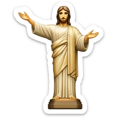 Christ the Redeemer statue, no frame sticker