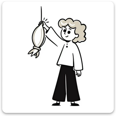 blond girl with curly hair sticker