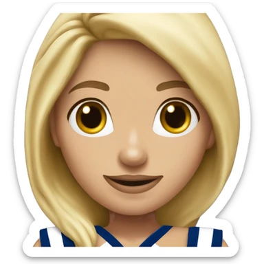 dallas cowboy cheerleader blonde girl  sticker