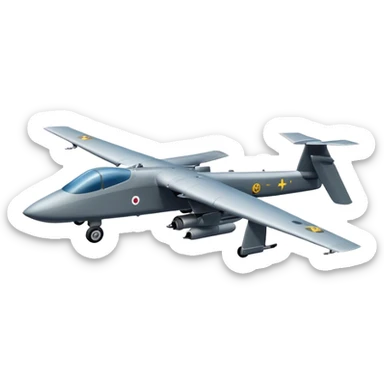 dron Military aircraft sticker