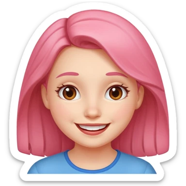 a girl genuinely feeling happy so so so much sticker