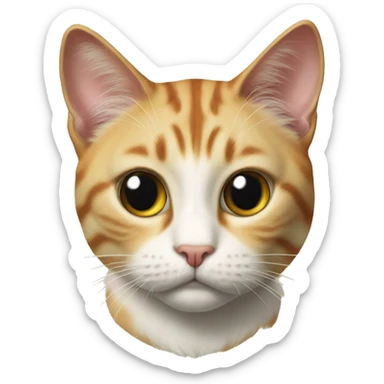 realistic cat fine art parody. It is phinx cat sticker