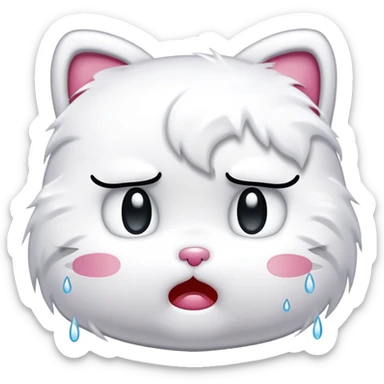 hello kitty crying sticker