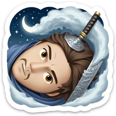 Moonlit Samurai sticker