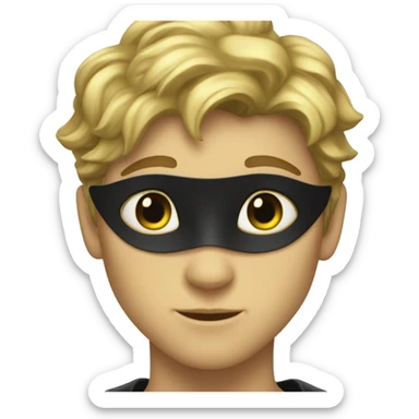 Chat noir au yeux verts  sticker