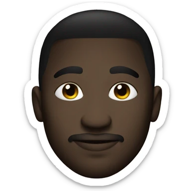 Man with I love Akon sign sticker