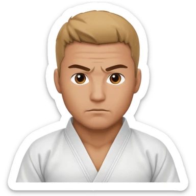 Judo man sticker