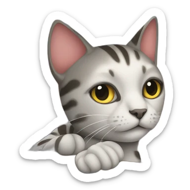 cat on cruise ship sticker