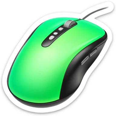 3d mouse png ai generated image neon color sticker