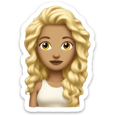 Create a blonde goddess sticker
