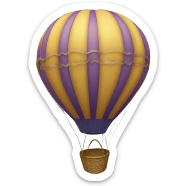 hot-air balloon sticker