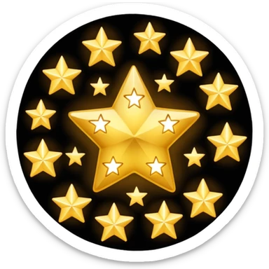 Can u make a emoji with 15 stars in a circle sticker