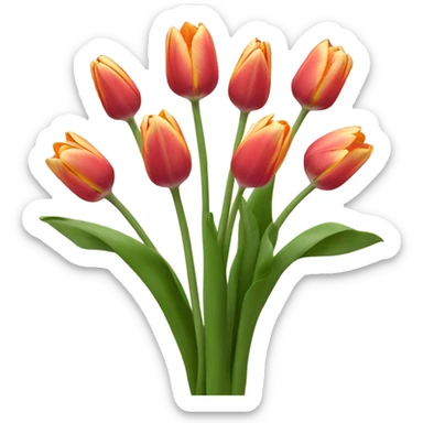 Ramo de tulipanes  sticker