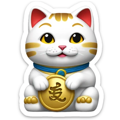 Maneki neko sticker