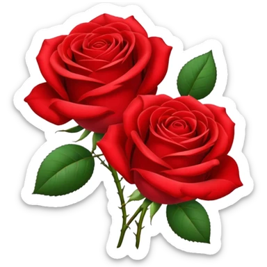 Red roses  sticker
