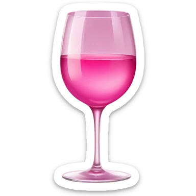 Pink wine sticker
