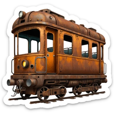  front-of-a--post-apocalyptic-underground-train. (1) sticker
