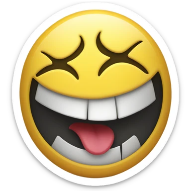 Classic smiley face shaking its head in despair  sticker