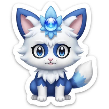 Furfrou-Espurr-Meowstic-fusion sticker