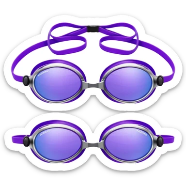 Speedo vanquisher swim goggles purple  sticker