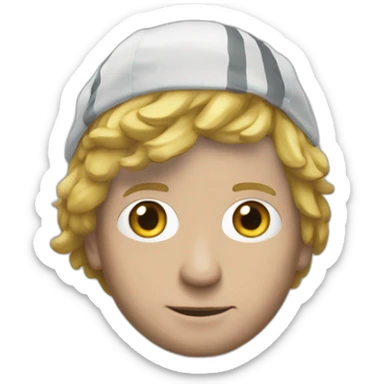 Macron portant des nike sticker