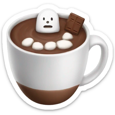 hot chocolate sticker