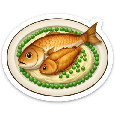 fish dinner sticker