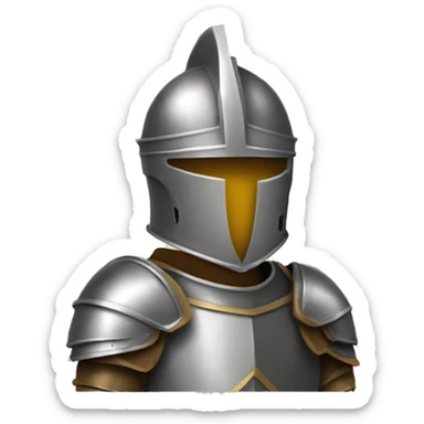 knight with helmet sticker