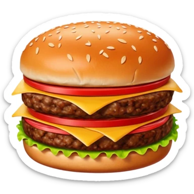 hamburger meat sticker