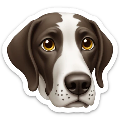 pointer dog sticker