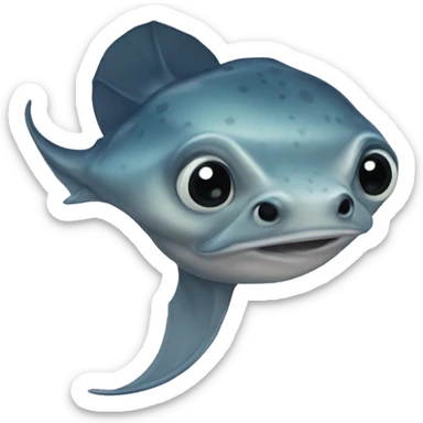 Baby stingray sticker