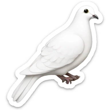 white dove and Olive branch sticker