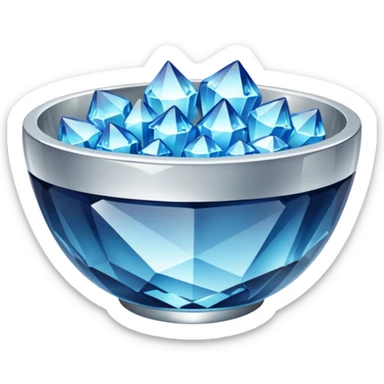 a bowl of blinged crystal sticker