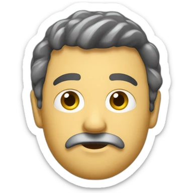 Snauzer viejito sentado sticker