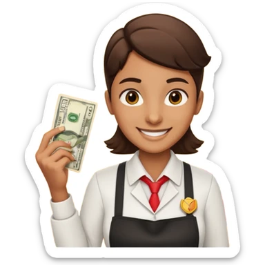 nandos shop cashier sticker