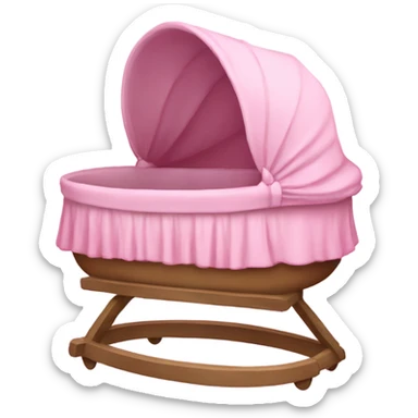 Pink bassinet  sticker